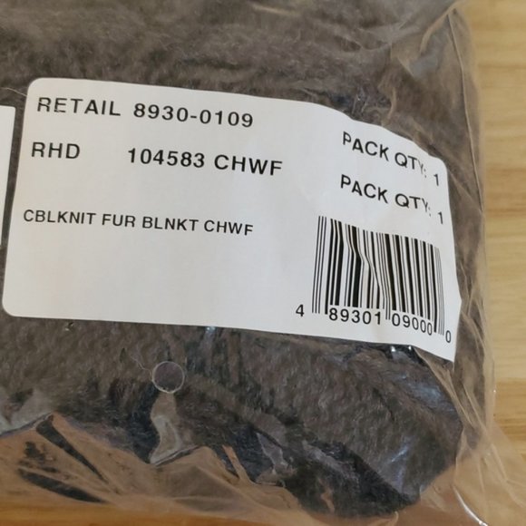 Restoration Hardware Baby & Child Luxe Fur Stroller Blanket - Wolf - Picture 2 of 5